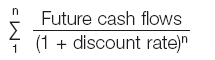 Discounted cash flow (DCF) and net present value (NPV)